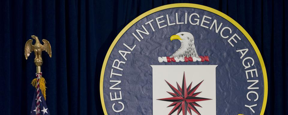 Le logo de la CIA, photographié dans les bureaux de Langley (image d'illustration). [Keystone - Carolyn Kaster]