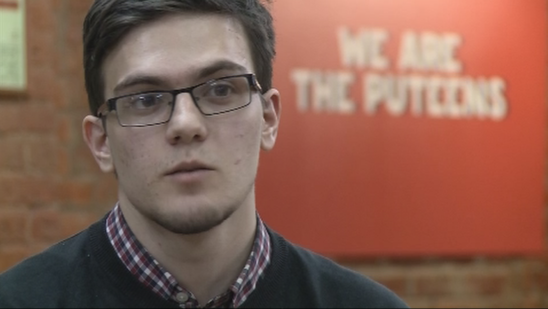 Anton, 19 ans, est étudiant en journalisme en Russie. [RTSinfo - Stephen Mossaz]