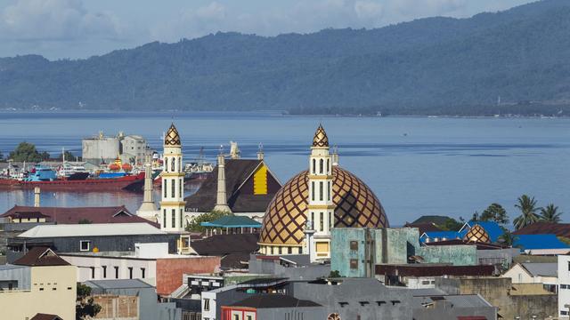 Indonesia, Maluku province, Ambon island, Ambon City, the Al Fatah Mosque 
CEGALERBA Nicolas / hemis.fr / Hemis [AFP - Nicolas Cegalerba]