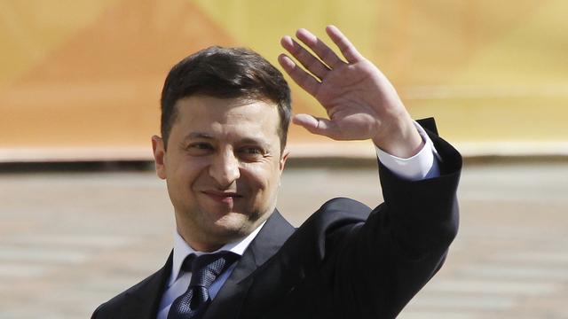 Le nouveau président ukrainien Volodymyr Zelensky. [Keystone - Stepan Franko]