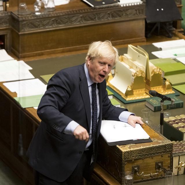 Boris Johnson a perdu un vote décisif au Parlement britannique. [UK Parlement/Keystone - Roger Harris]
