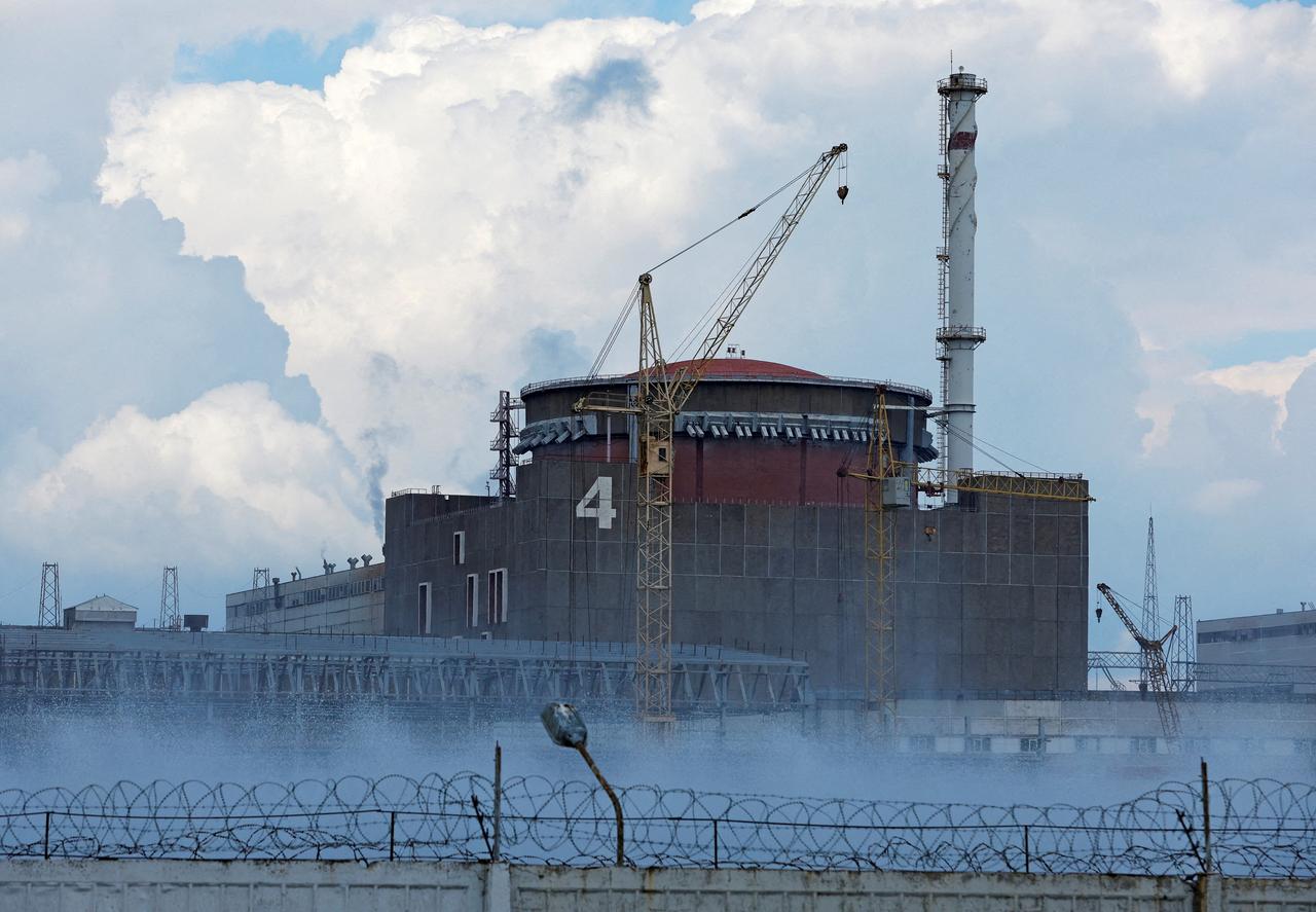 La centrale nucléaire de Zaporijjia en Ukraine, photographie le 4 août 2022. [Reuters - Alexander Ermochenko]