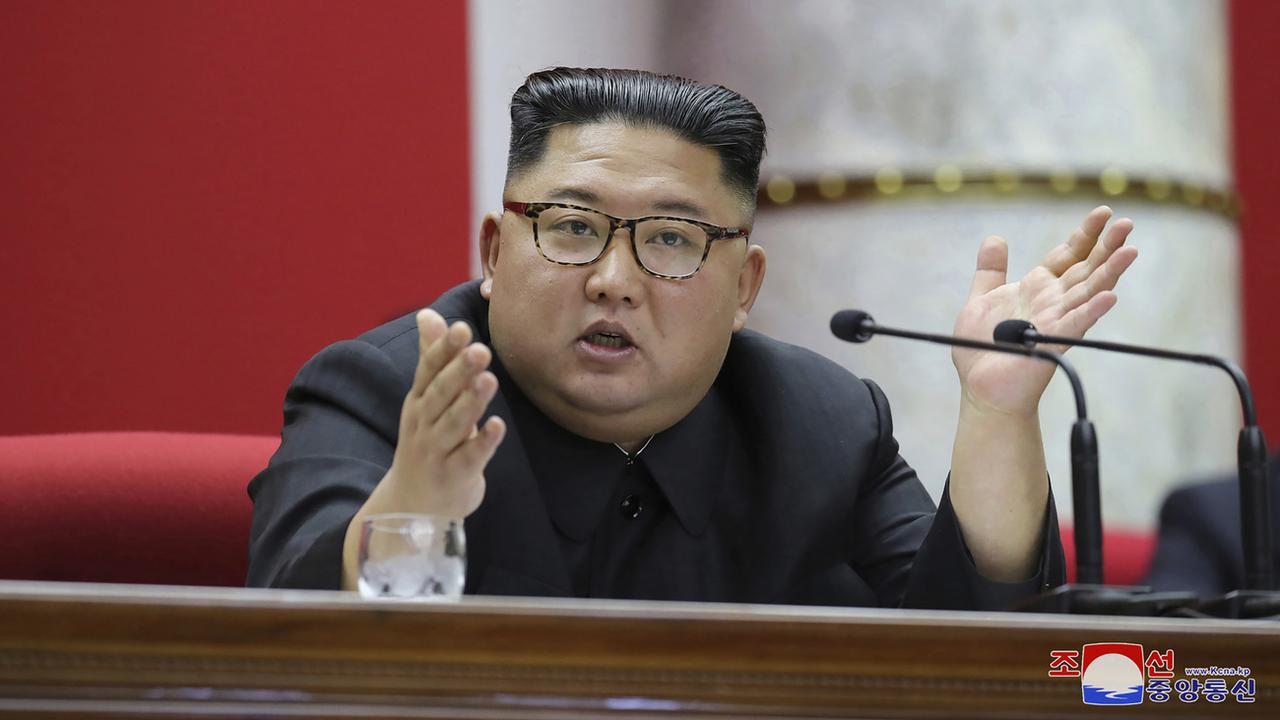 Le leader nord-coréen Kim Jong-un, photographié le 31 décembre 2019. [AP - Korean Central News Agency/Korea News Service]