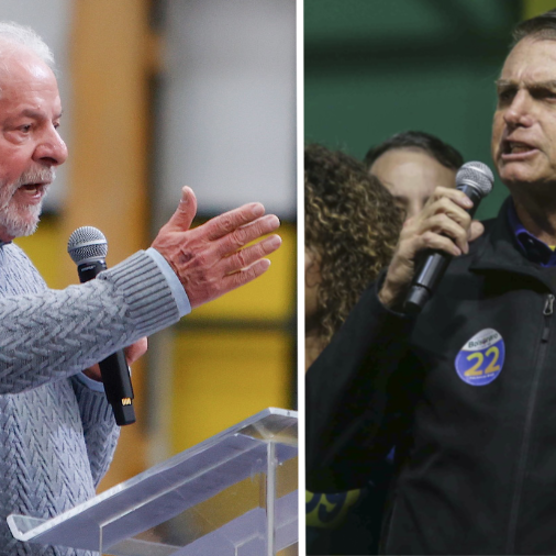 Inacio Lula da Silva (gauche) et Jair Bolsonaro (droite). [Keystone]