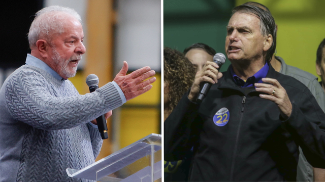Inacio Lula da Silva (gauche) et Jair Bolsonaro (droite). [Keystone]