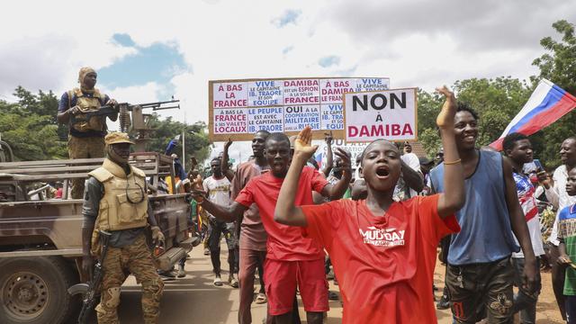 Au Burkina Faso, le chef de la junte part après deux jours de tensions. [EPA-EFE - Assane Ouedragogo]