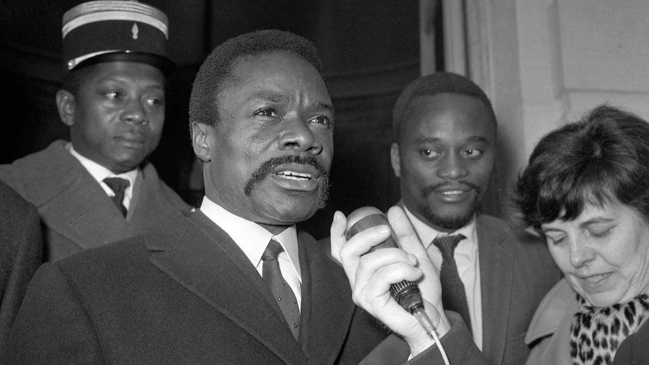 Le président gabonais Omar Bongo en 1968 à Paris. [AFP]