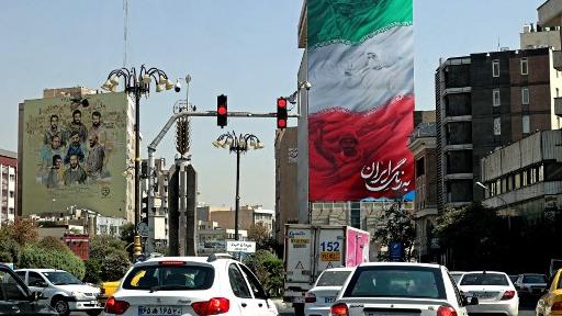 Une route de Téhéran photographiée le 28 septembre 2022. [AFP - Atta Kenare]