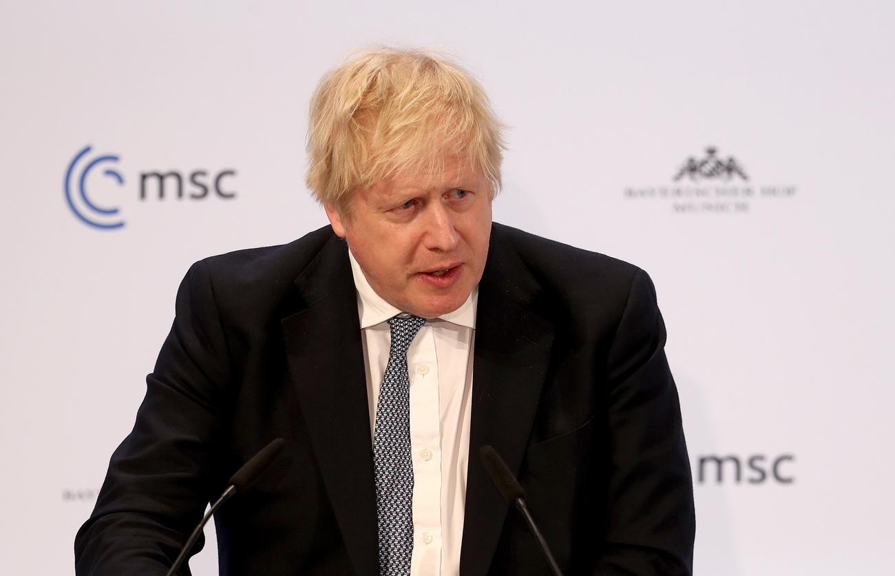 Boris Johnson a appelé samedi les alliés occidentaux à "l'unité" lors de la Conférence sur la sécurité de Munich. [EPA - Alexandra Beier]