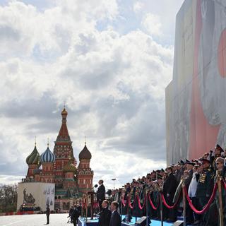 Vladimir Poutine lors de son discours du 9 mai. [Sputnik/Pool via Reuters - Mikhail Metzel]