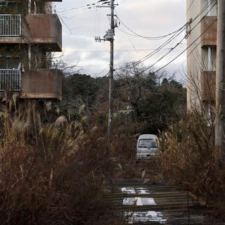 La ville de Futaba au Japon, qui abrite une partie de la centrale de Fukushima, est toujours inhabitée. Photo prise le 3 décembre 2019. [AP Photo - Jae C. Hong]