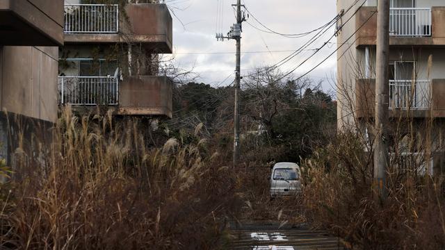 La ville de Futaba au Japon, qui abrite une partie de la centrale de Fukushima, est toujours inhabitée. Photo prise le 3 décembre 2019. [AP Photo - Jae C. Hong]