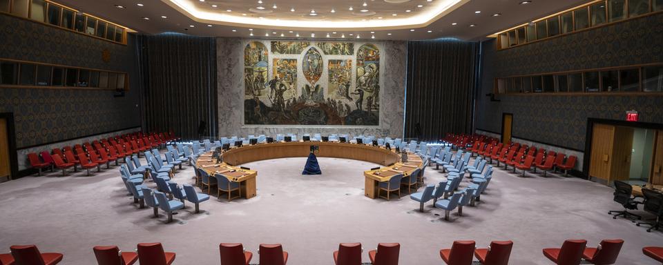 La salle du Conseil de sécurité de l'ONU. [Keystone - Alessandro della Valle]