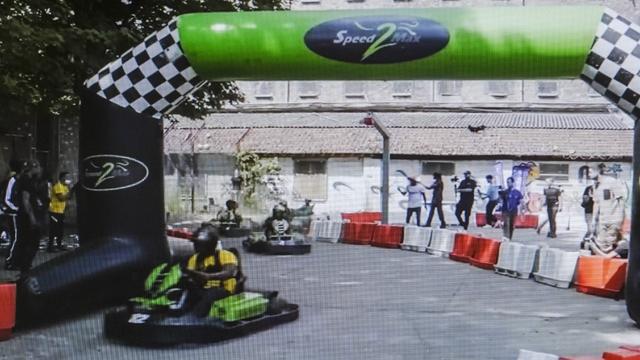 Une course de kart a été organisée dans la prison de Fresnes en France. [AFp - Hans Lucas]