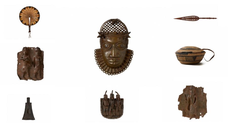 Huit des septante-deux objets du musée Horniman qui vont être restitués au Nigeria. [Reuters - Horniman Museum and Gardens]