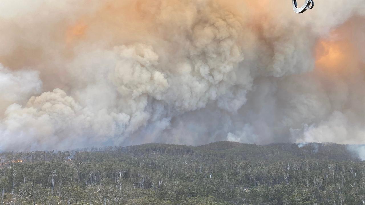 Une forêt de la Vallée de Bega brûle en Australie, en 2020. [REUTERS - NSW Rural Fire Service/Handout]