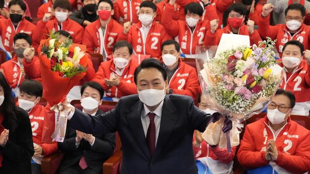 Le conservateur Yoon Suek-yeol a été élu président de la Corée du Sud. [EPA - Lee Jin-man]