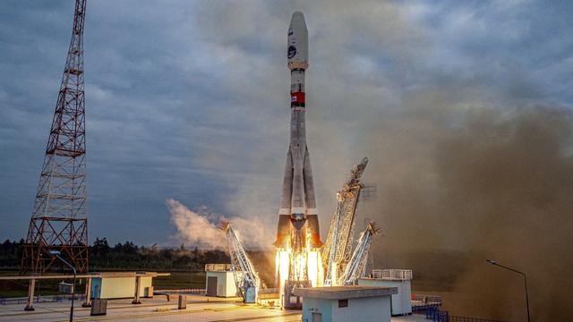 La Russie lance sa première sonde vers la Lune en près de 50 ans. [(Roscosmos State Space Corporation via AP]