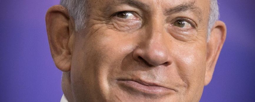 Benyamin Netanyahou [KEYSTONE / EPA FLASH 90 POOL POOL / - MIRIAM ALSTER / POOL]