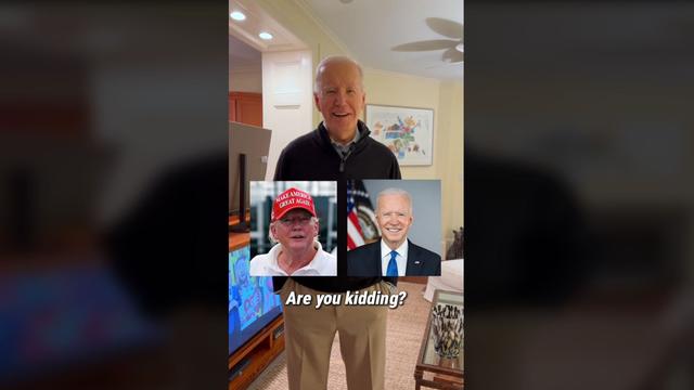 Dimanche 11 février, le président américain Joe Biden apparaît sur la vidéo diffusée sur le compte de campagne TikTok @bidenhq. [TikTok / Biden-Harris HQ]