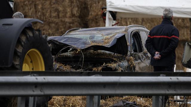 Une agricultrice a été tuée après avoir été renversée mardi à l'aube sur un barrage routier d'agriculteurs dans le sud-ouest de la France. [APF - Valentine Chapuis]