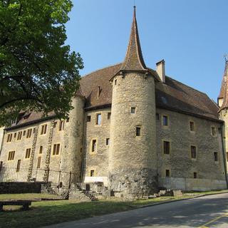 Le château de Colombier (NE). [CC-by-SA - P.Lechien]