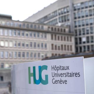 Le bâtiment des HUG à Genève. [Keystone - Laurent Darbellay]