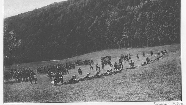 Le site ancien de Bambois (illustration extraite du livre) [Canton du Jura]