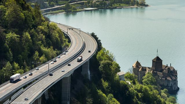 La chaussée côté lac du viaduc de Chillon sera fermée à la circulation dès le 25 avril.