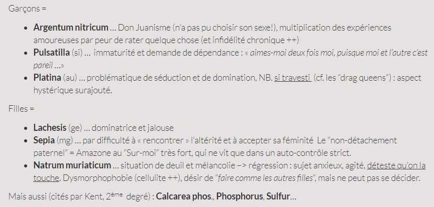 La page web propose des granules homéopathiques pour les hommes et les femmes homosexuels. [Médecine Intégrée (Capture d'écran)]