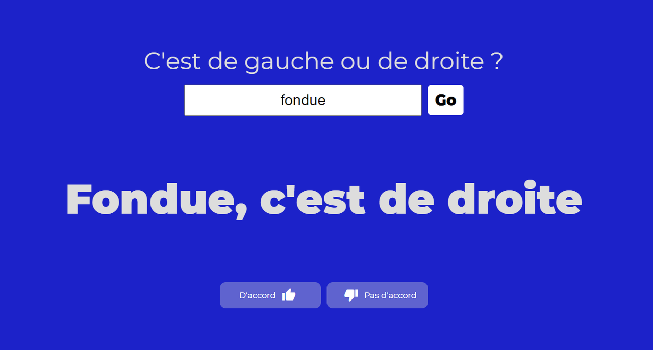 Capture d'écran du site "De gauche ou de droite?" [Théo Delemazure - DR]