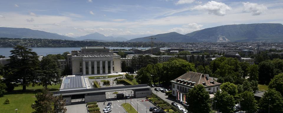 Le Palais des Nations, siège de l'ONU à Genève. [Keystone - Martial Trezzini]