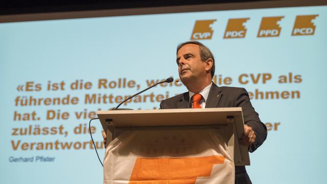 Le président du PDC Gerhard Pfister a annoncé à la SRF que son parti ne soutiendra pas la candidature de Regula Rytz. [Keystobne - Georgios Kefalas]