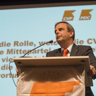 Le président du PDC Gerhard Pfister a annoncé à la SRF que son parti ne soutiendra pas la candidature de Regula Rytz. [Keystobne - Georgios Kefalas]