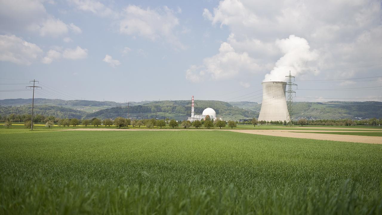 La centrale nucléaire de Leibstadt, dans le canton d'Argovie. [Keystone - Gaetan Bally]