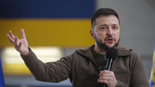 Le président ukrainien Volodymyr Zelensky. [EPA/Keystone - Sergey Dolzhenko]