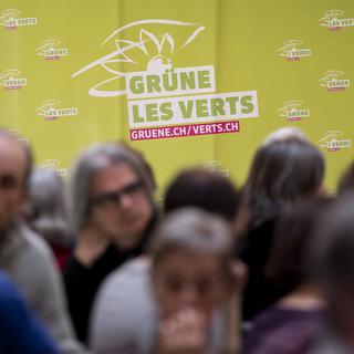 Selon une projection, les Verts pourraient devenir la deuxième force politique en Suisse d'ici 2023. [KEYSTONE - Christian Merz]