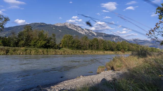 Les travaux sur territoire vaudois de la troisième correction du Rhône débutent. [Keystone - Noémi Cinelli]