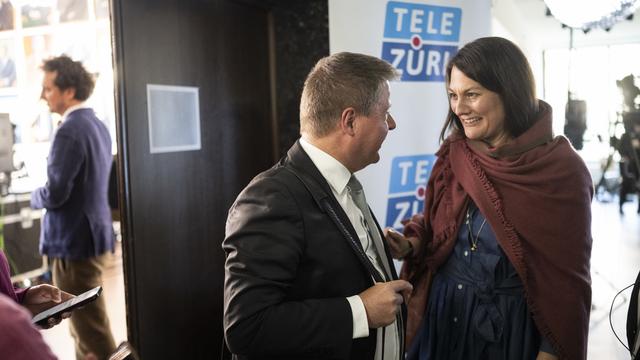 La Vert'libérale Tiana Moser a remporté le siège de la droite zurichoise au Conseil des Etats. [Keystone - Ennio Leanza]