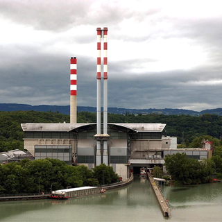 L'usine d'incinération des Cheneviers à Genève. [Keystone - Martial Trezzini.]