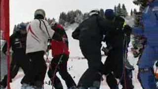 Ski alpin : descente messieurs, coupe du monde à Chamonix, itw Didier Cuche