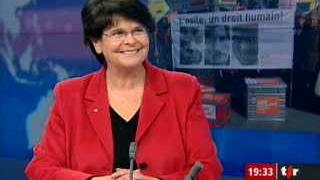 Référendum contre la nouvelle loi sur l'asile et sur les étrangers: entretien avec Ruth Dreifuss, en direct de Genève