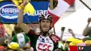 Cyclisme: Frank Schleck remporte l'étape de l'Alpe d'Huez