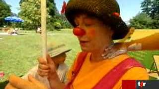 Genève: des clowns font de la prévention contre les dangers du soleil