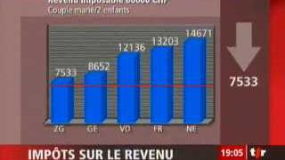 Fiscalité suisse: les disparités cantonales sont de taille