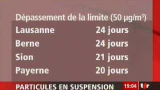 Smog hivernal: la situation en Suisse ces dernières années