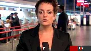 Grève chez Swiss: commentaire de Corinne Rebetez, en direct de l'aéroport de Kloten (ZH)