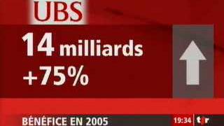 Bénéfice record pour l'UBS en 2005