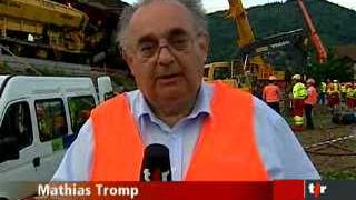 Collision ferroviaire: entretien avec Mathias Tromp, Dir. BLS AG, en direct de Thoune (BE)