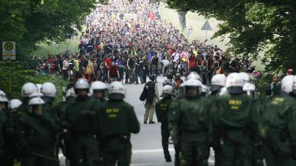 La police allemande a eu fort à faire avec les manifestants anti-G8